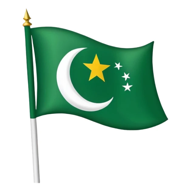Make emoji of azad kashmir flag sticker
