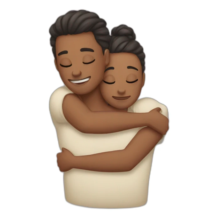 cuddling on top of each other sticker