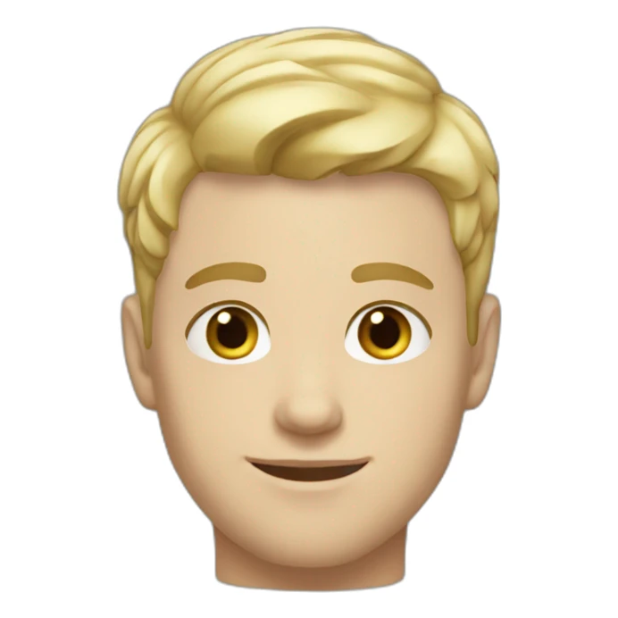 26 year old white British male with short blonde hair sticker