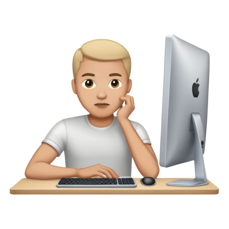 i want a man in front of a pc  sticker