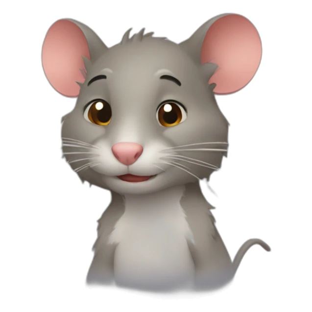 Remy the rat mixed with Wade from elemental sticker
