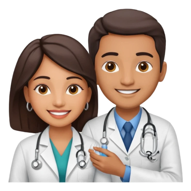 doctor makes a vaccine to woman
 sticker