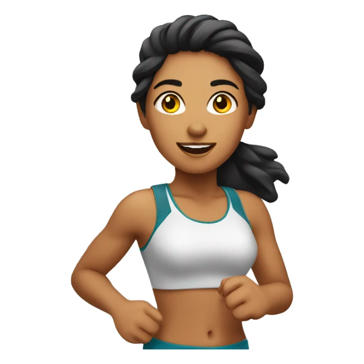 Latina girl running  sticker