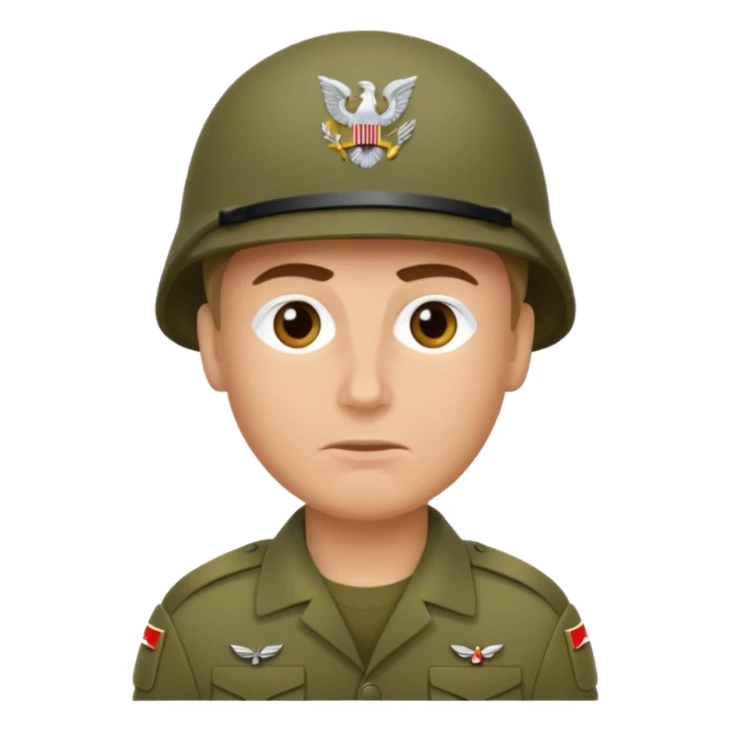 soldier without helmet sticker