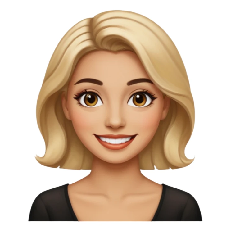 Women painting smilling sticker