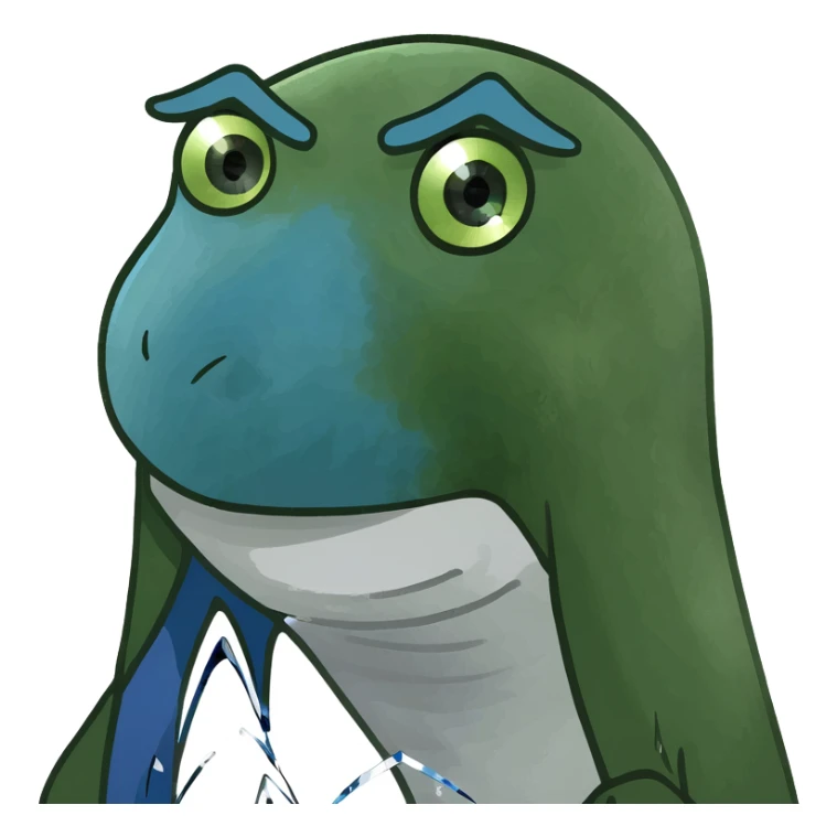 blue ghost made of swarovski crystals with an important expression in the eyes sticker