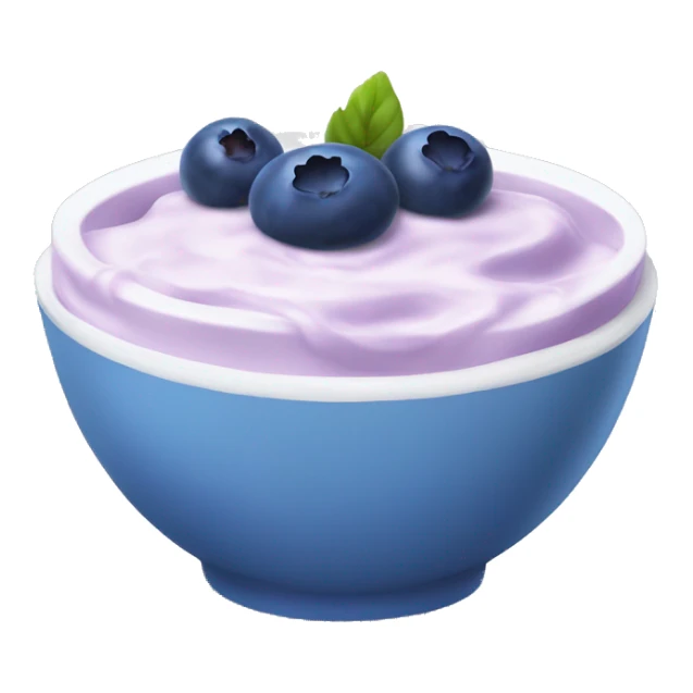 Blueberry yogurt bowl sticker