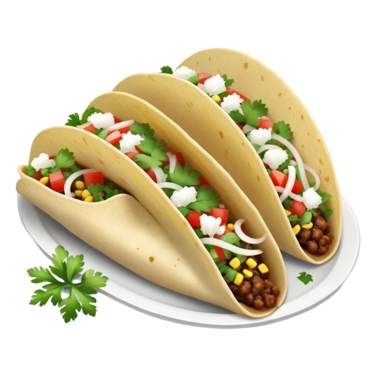 street tacos with diced white onions and cilantro only sticker