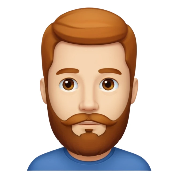 the man with a beard only on his chin sticker