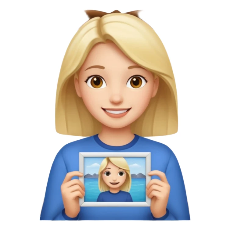 a girly two frames of photos sticker