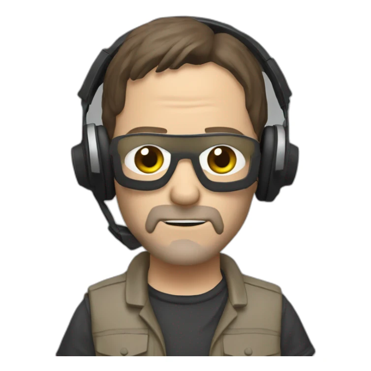 Daryl nixon from the walking dead series mixing songs like a famous DJ sticker