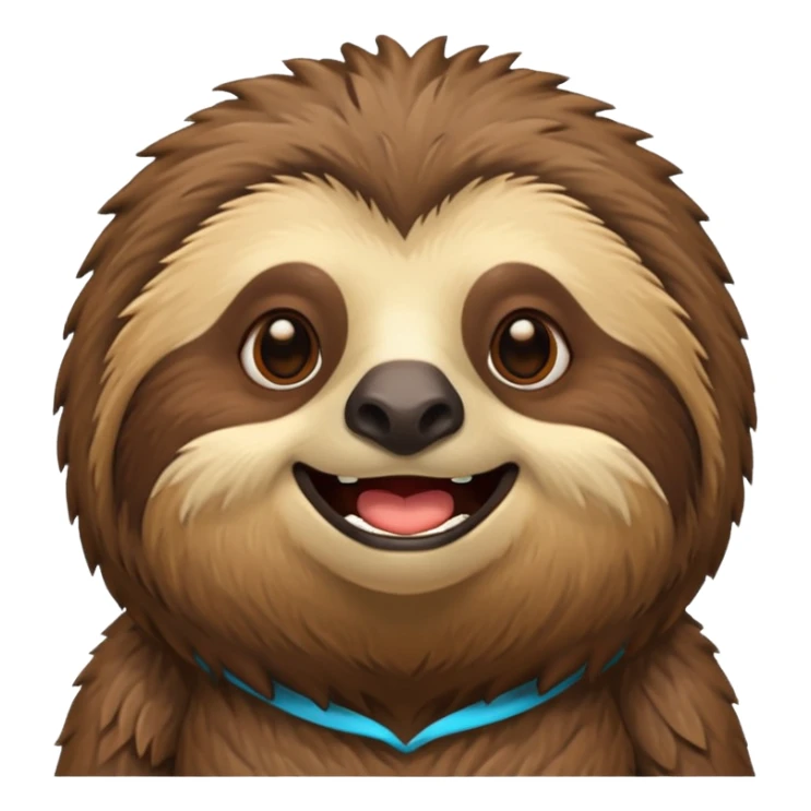 ancient sloth hello sticker