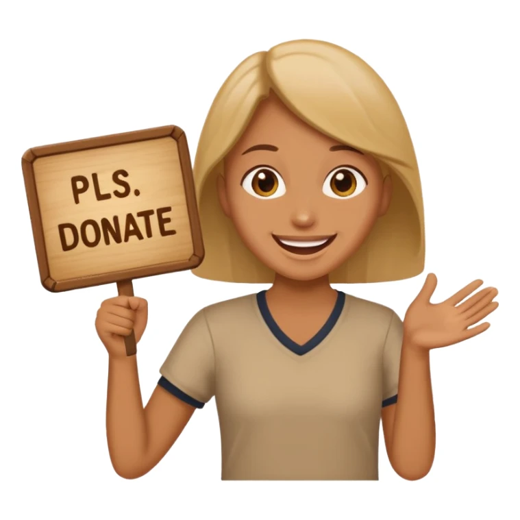 I wanna create a emoji on Roblox pls donate I need that goal to complete  sticker