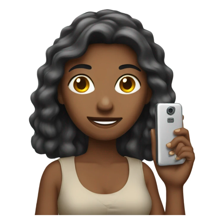 Women with phone in the hand  sticker