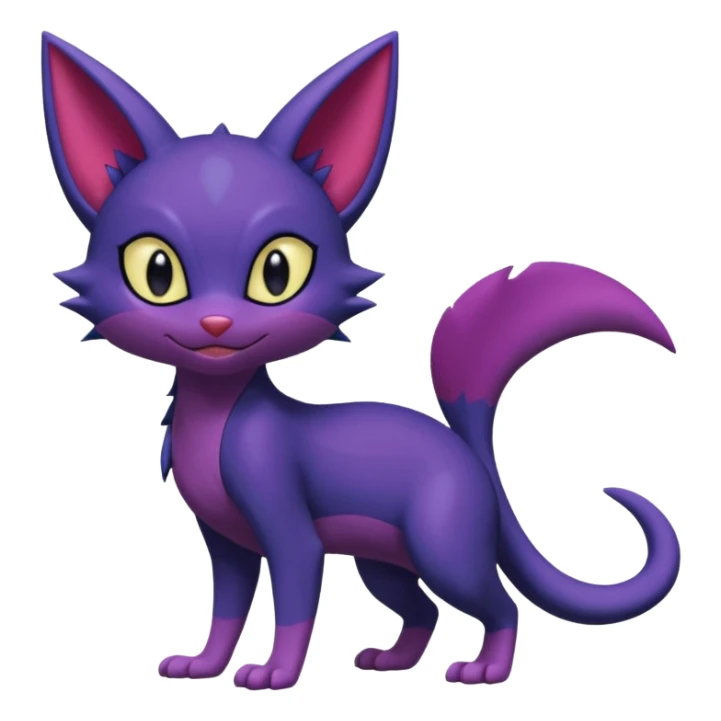 Sneasel-Purrloin-Fakémon-hybrid-creature (full body)  sticker