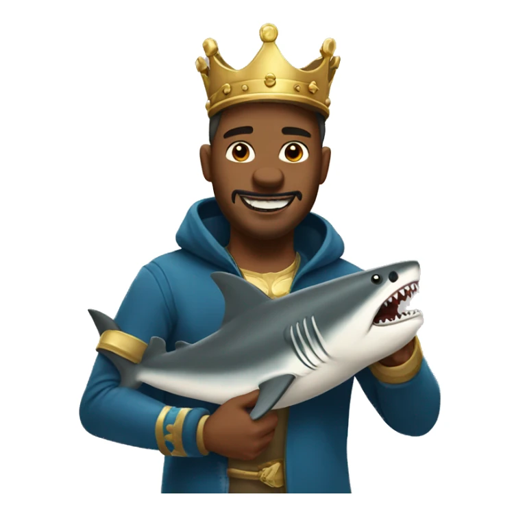 King of sharks sticker