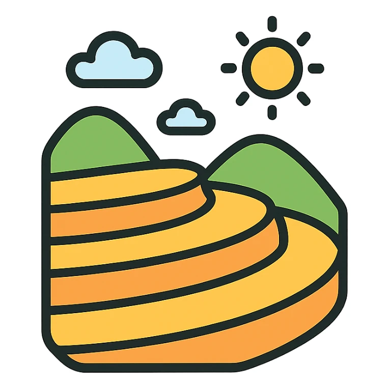 rice terraces sticker