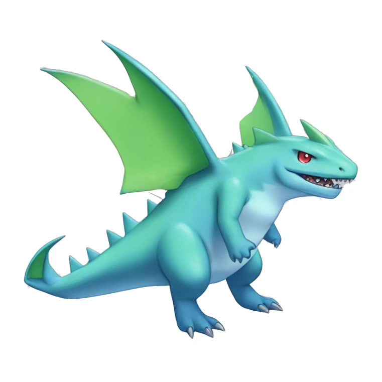 Blue Larvitar-Sharpedo-Gabite-Gible-Digimon Full Body sticker