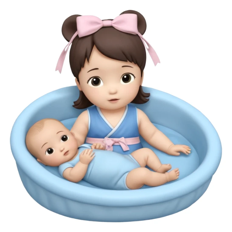 都是 3D 风格的吧，我指 Notebook，分别有 baby girl 和 baby boy 的头像 sticker