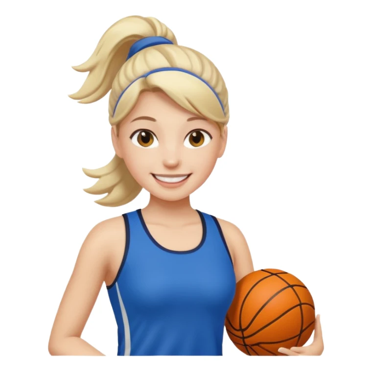 Girl who love sport sticker