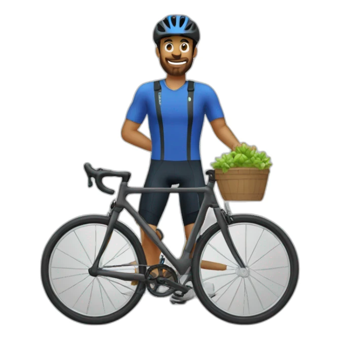 Laurent Aromatario qui fait du vélo sticker