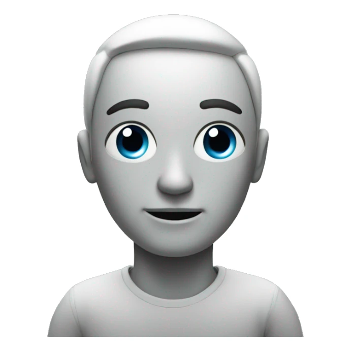 an emoji that represents the AI in a tech way sticker