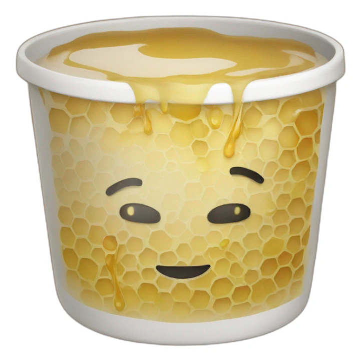 a word that comes out of a pot of honey sticker