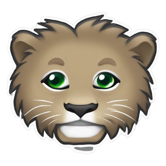 Detroit lions logo with "Esplendido" written on it  sticker