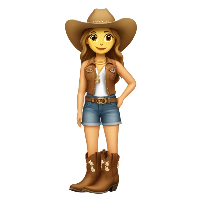 Beach cowgirl boots sticker