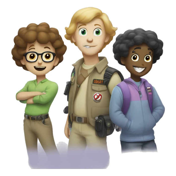 Scooby and the meddling kids monster ,ghost busters,van sticker