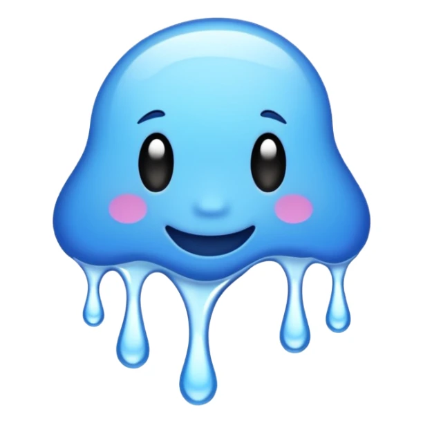 the word wavy in a blue graffiti font sticker