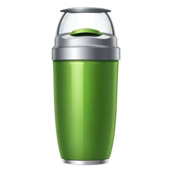Emoji de una nutribullet color (verde heineken) sticker