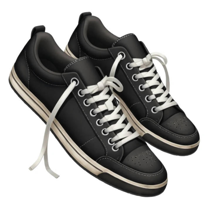 a pair of sneakers: negros sticker