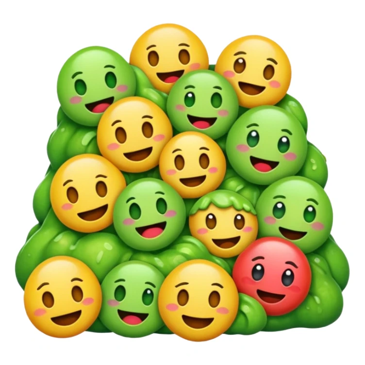 All the gross emojis combined sticker
