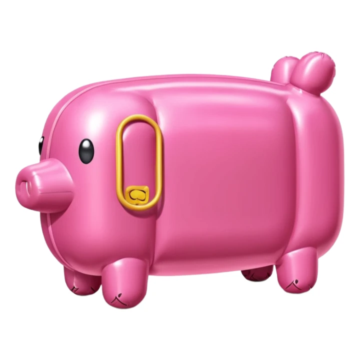   jeff koons style inflatable abstract art SPAM meat sculpture  sticker