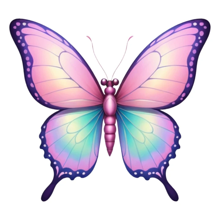 Pink Fairy Garden Butterfly sticker