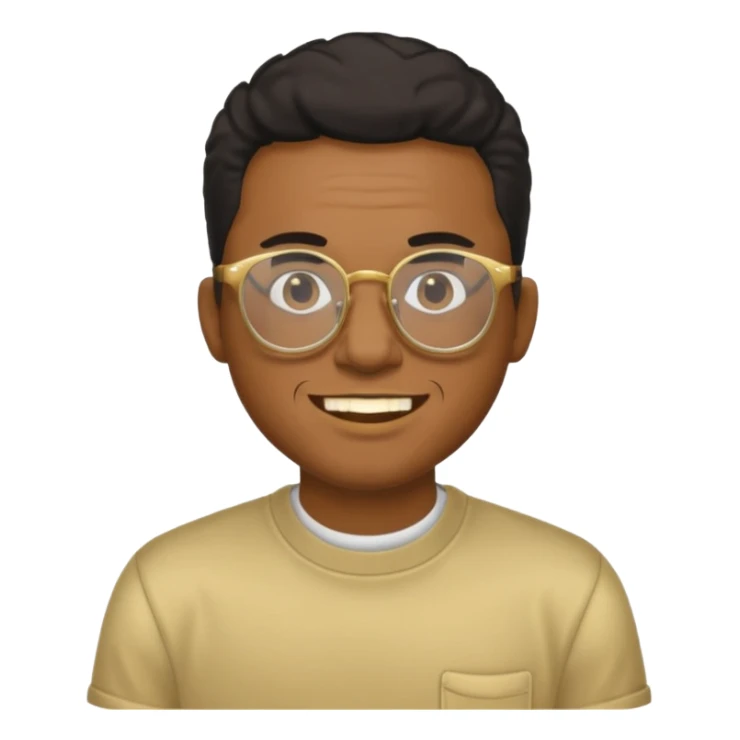 A gangster black cool rapper with cool shirt Glasses gold teeth  sticker