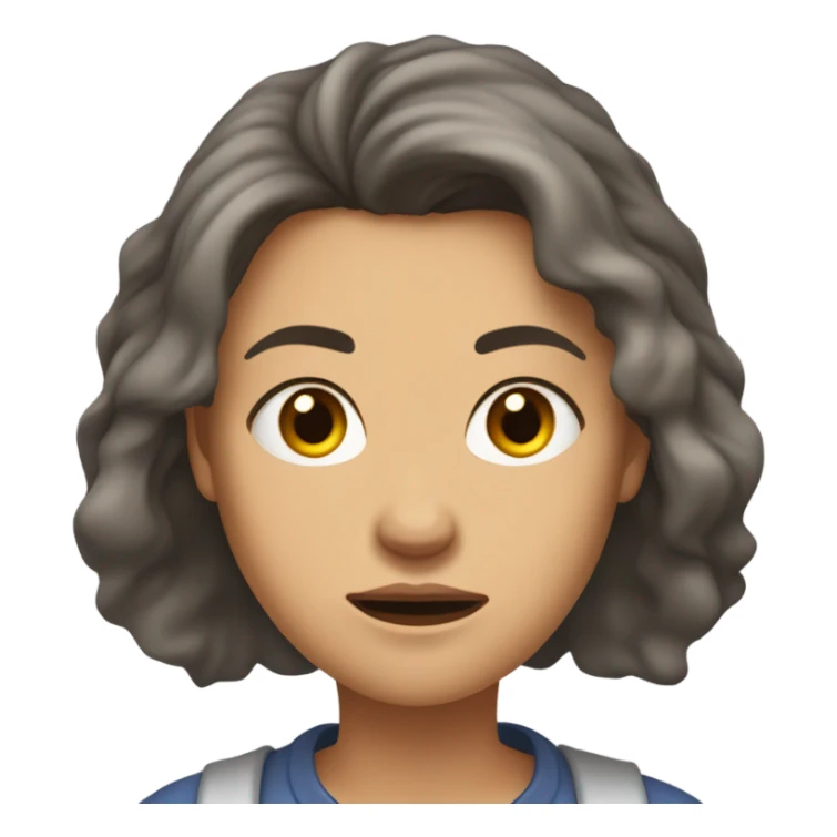 I need the numbers to match - woman stressed out  sticker