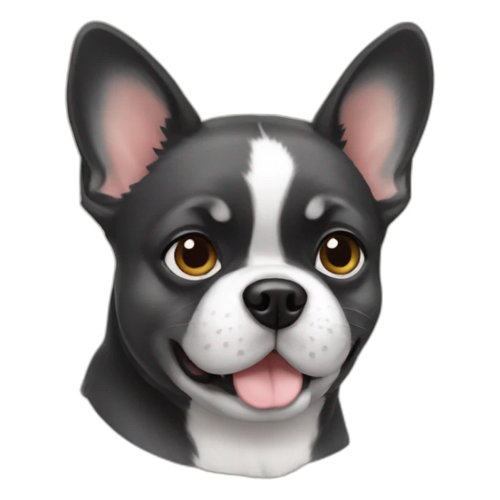 Pomsky-french bulldog sticker