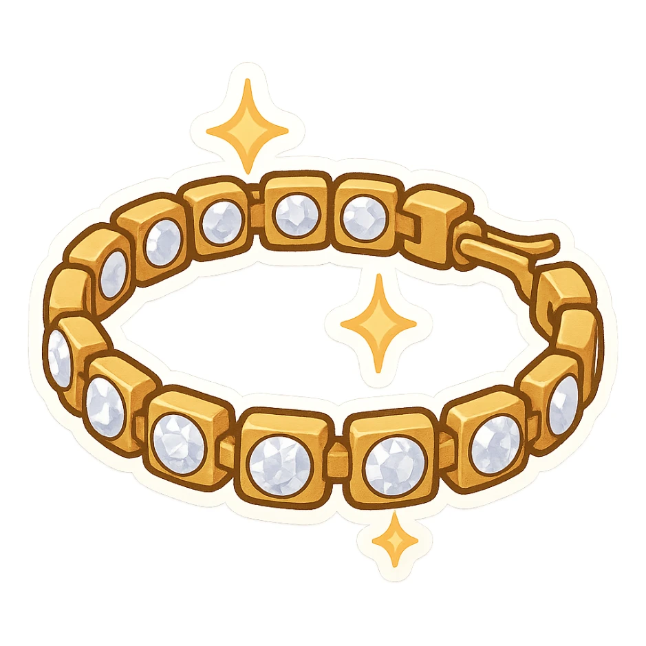 Luxury women’s tennis bracelet  sticker