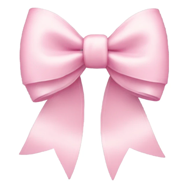 Light pink bow sticker