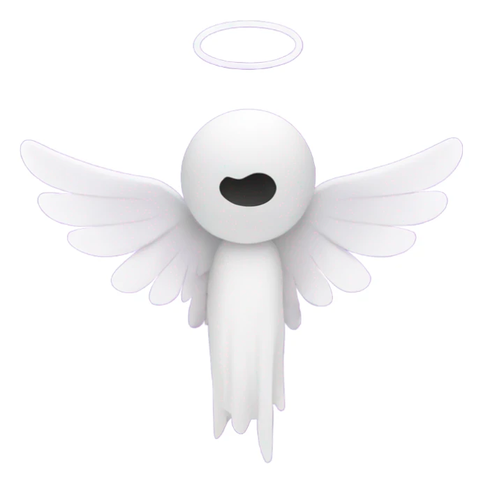 Purple letter S with angel wings sticker