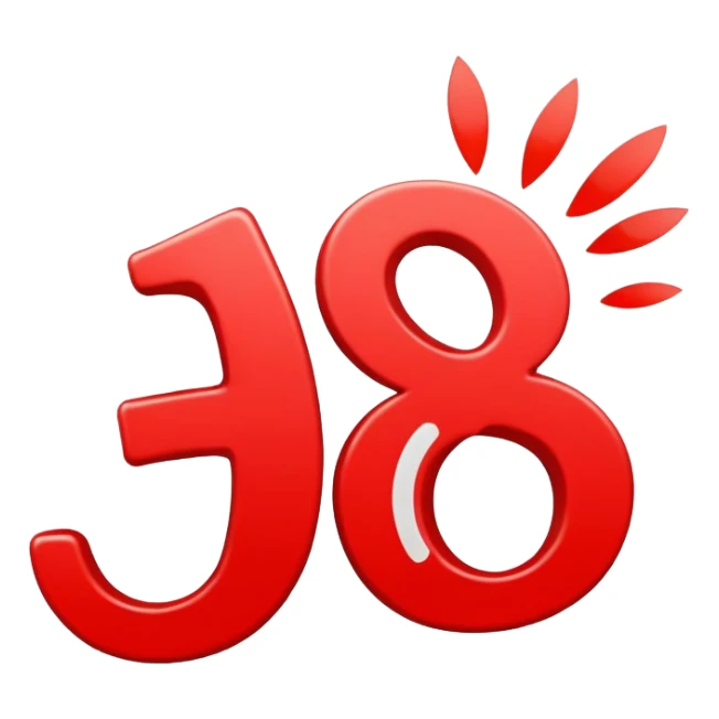 Bold red number 1000000 with energetic double underlines like the 100 emoji, vibrant and dynamic design conveying extreme approval and excitement sticker