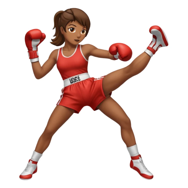 womanthai boxing wear boxing suit hit click high legs sticker