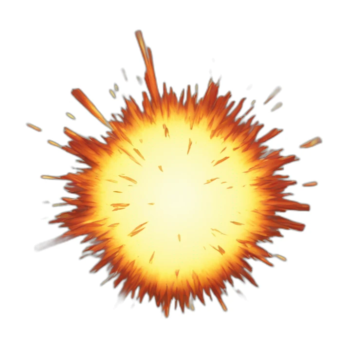 circlular explosion sticker