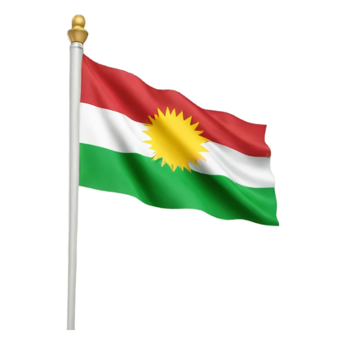 flag of kurdistan sticker