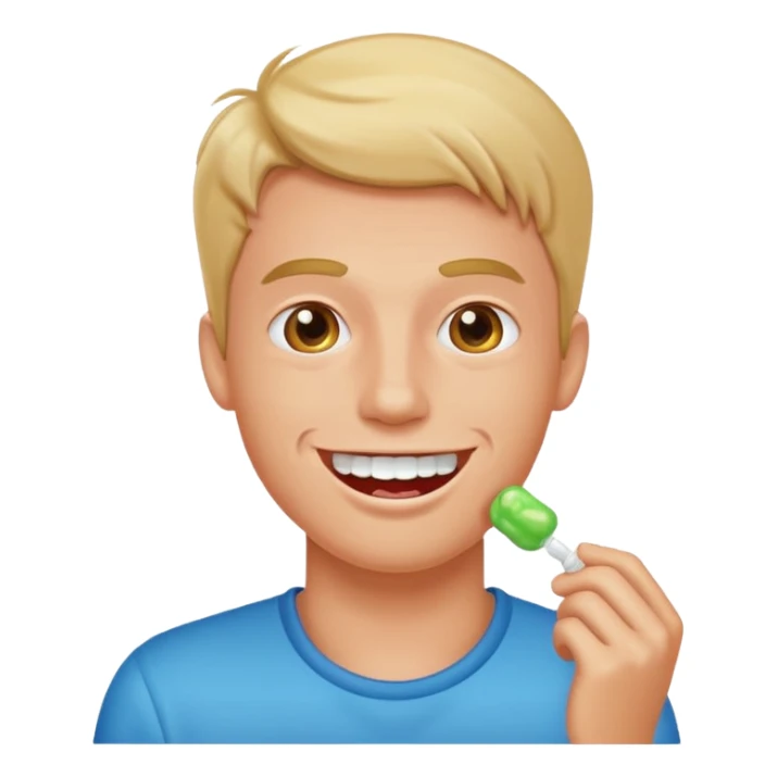 chewing gum But make the face more handsome sticker