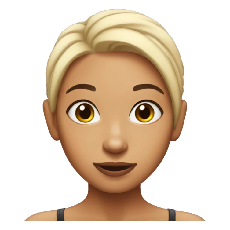 spidergirl withno hair sticker