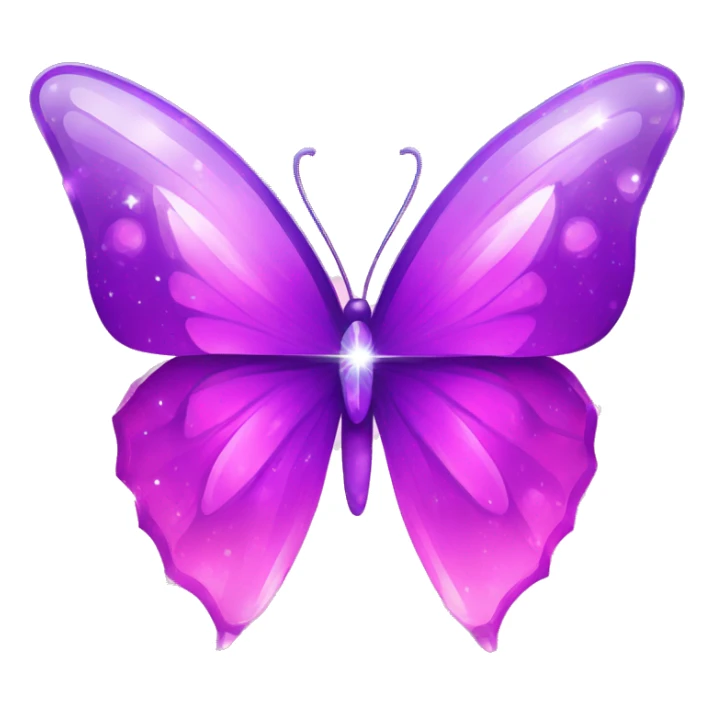 Purple-Shiny-Gem-Crystal-Nebula-Gradient-Sparkle-Stars-Glossy-Butterfly sticker