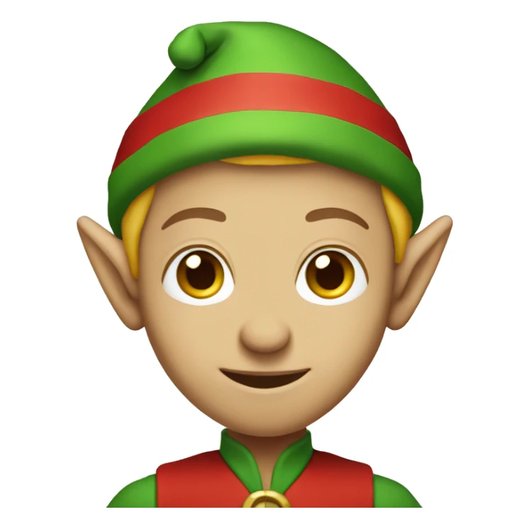 Christmas elf sticker